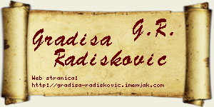 Gradiša Radišković vizit kartica